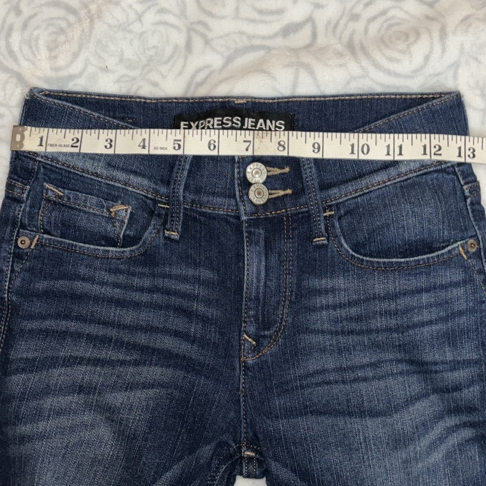 Express jeans cropped legging.  Mid rise. Size 00 - Picture 11 of 14